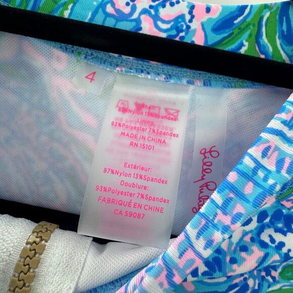 Lilly Pulitzer Women's Standard Nayte Rashguard Top Multicolor Size 4 NWT - Picture 11 of 13